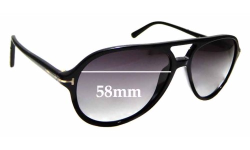 Sunglass Fix Replacement Lenses for Tom Ford Jared TF331 - 58mm Wide 