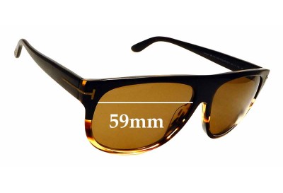 Sunglass Fix Replacement Lenses for Tom Ford Kristen TF375 - 59mm wide 