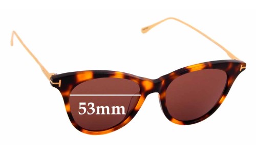 Sunglass Fix Replacement Lenses for Tom Ford Micaela FT0662-S - 53mm Wide 