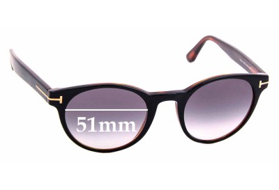 Sunglass Fix Replacement Lenses for Tom Ford Palmer TF522 - 51mm wide 