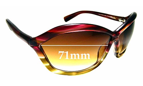 Sunglass Fix Replacement Lenses for Tom Ford Patek TF122 - 71mm Wide 