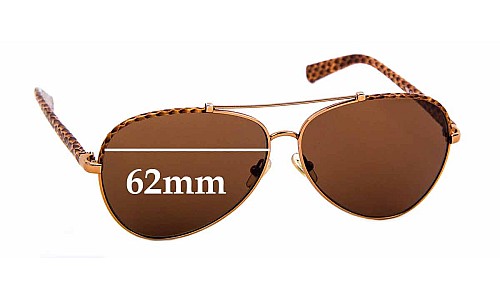Sunglass Fix Replacement Lenses for Tory Burch TY6021Q - 62mm Wide 