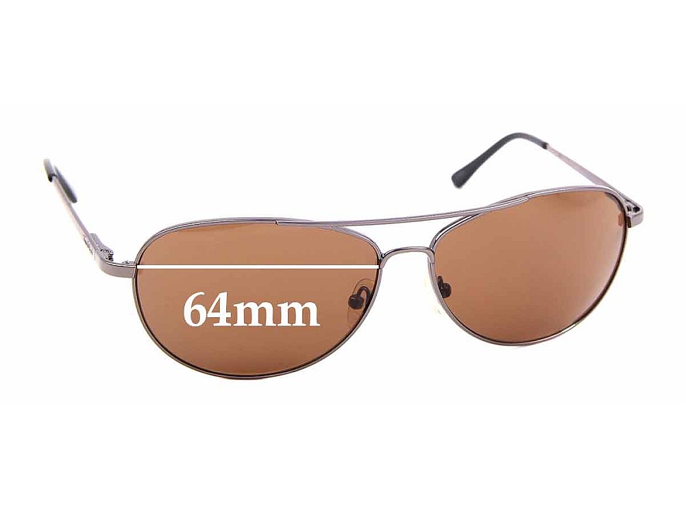 Sunglass Fix Replacement Lenses for Tropic Winds Pelican Cay TW002M - 64mm Wide Sunglass Fix Replacement Lenses for Tropic Winds Pelican Cay TW002M - 64mm Wide