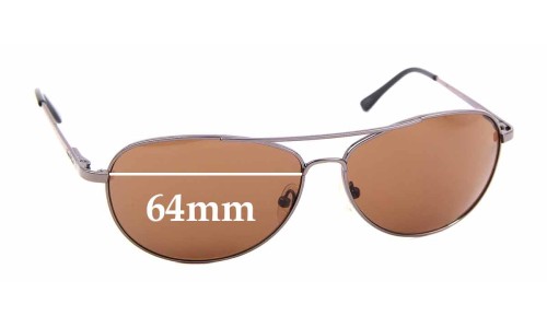 Sunglass Fix Replacement Lenses for Tropic Winds Pelican Cay TW002M - 64mm Wide 