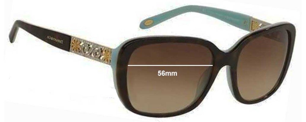 Sunglass Fix Replacement Lenses for Tiffany & Co TF 4120-B - 56mm Wide