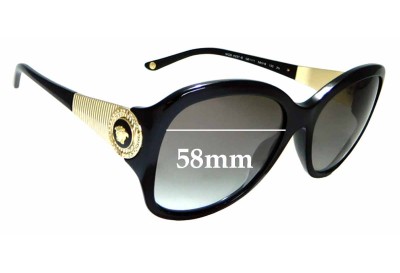 Sunglass Fix Replacement Lenses for Versace MOD 4237-B - 58mm wide 