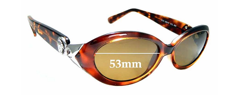 Sunglass Fix Replacement Lenses for Versace MOD 365-M - 53mm Wide