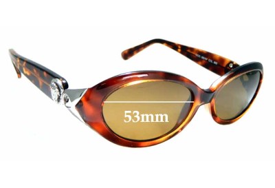 Sunglass Fix Replacement Lenses for Versace MOD 365/M - 53mm Wide 