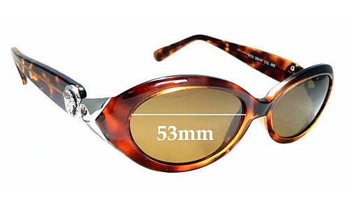 Sunglass Fix Replacement Lenses for Versace MOD 365-M - 53mm Wide 