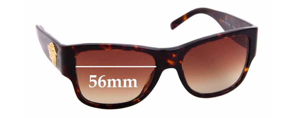 Sunglass Fix Replacement Lenses for Versace MOD 4275 - 56mm Wide