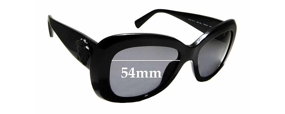 Sunglass Fix Replacement Lenses for Versace MOD 4317 - 54mm Wide