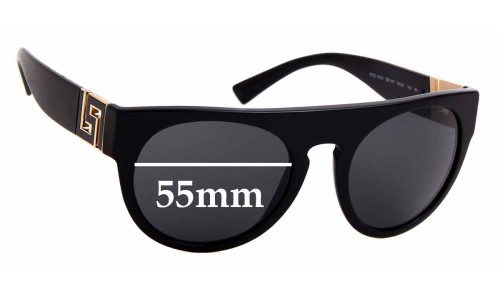 Sunglass Fix Replacement Lenses for Versace MOD 4333 - 55mm Wide 