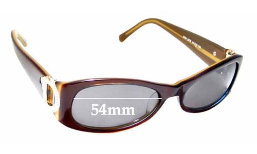 Sunglass Fix Replacement Lenses for Versace MOD 6534 - 54mm Wide 