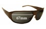 Sunglass Fix Replacement Lenses for Xezo Incognito - 67mm Wide 
