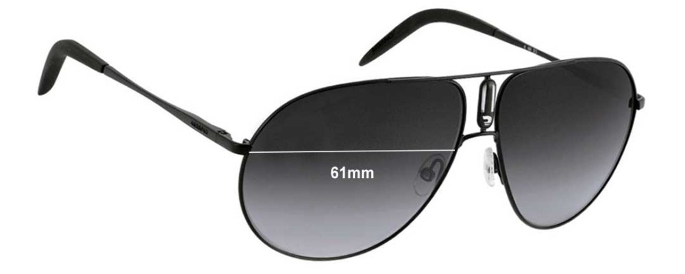 Sunglass Fix Replacement Lenses for Carrera 44 - 61mm Wide