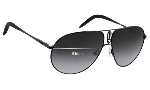 Sunglass Fix Replacement Lenses for Carrera 44 - 61mm Wide 