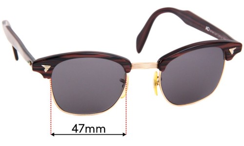Sunglass Fix Replacement Lenses for American Optical 5 3/4 - 48mm Wide 