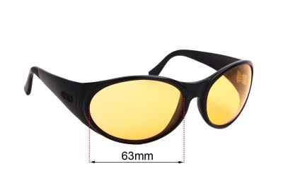 Arnette Hot Cakes Replacement Sunglass Lenses - 63mm Wide 