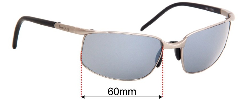 Sunglass Fix Replacement Lenses for Bolle Rally - 60mm Wide