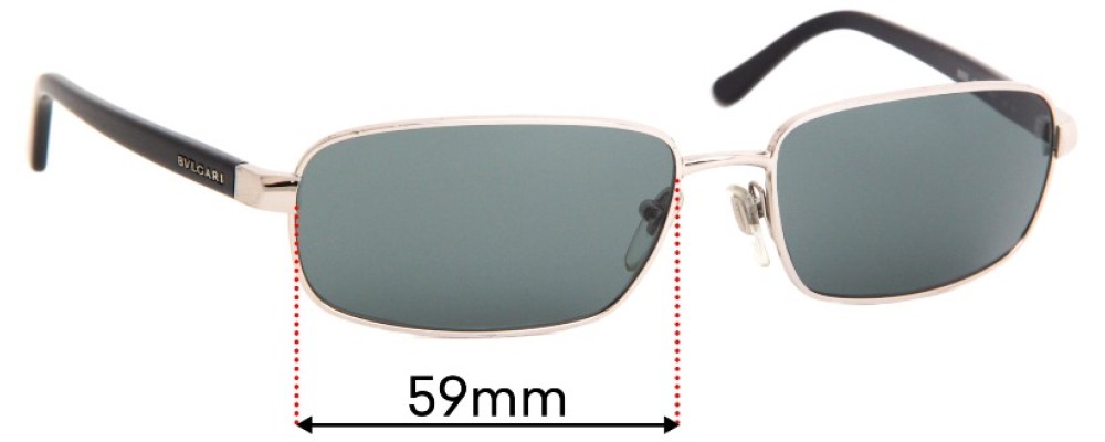 Sunglass Fix Replacement Lenses for Bvlgari 5003 - 59mm Wide