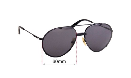 Sunglass Fix Replacement Lenses for Carrera 80 - 60mm Wide 