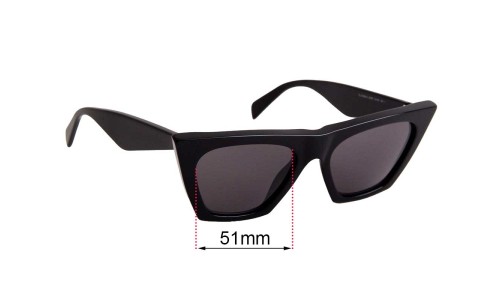 Sunglass Fix Replacement Lenses for Celine CL 41468/S - 51mm Wide 