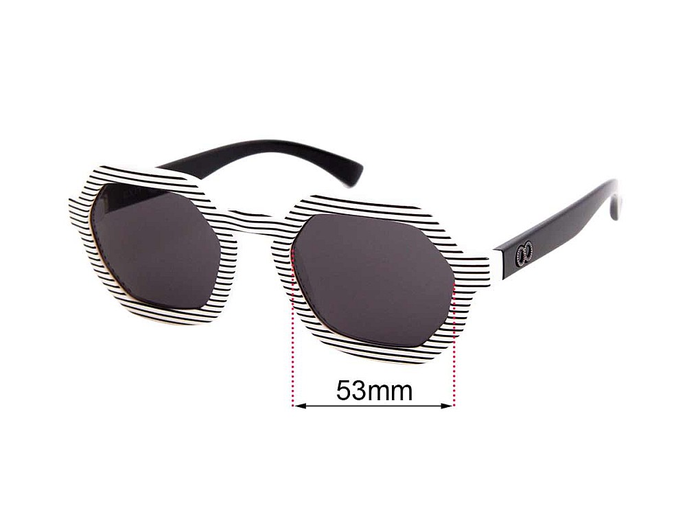 Sunglass Fix Lentilles de Remplacement pour Childe Exit - 53mm Wide Sunglass Fix Lentilles de Remplacement pour Childe Exit - 53mm Wide