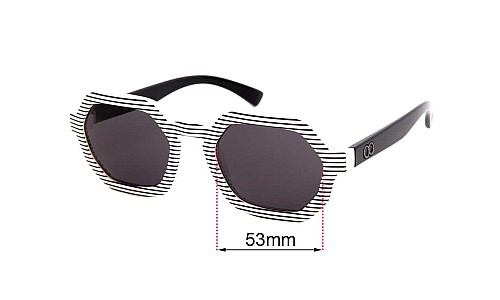 Sunglass Fix Lentilles de Remplacement pour Childe Exit - 53mm Wide Childe Exit Lentilles de Remplacement 53mm wide