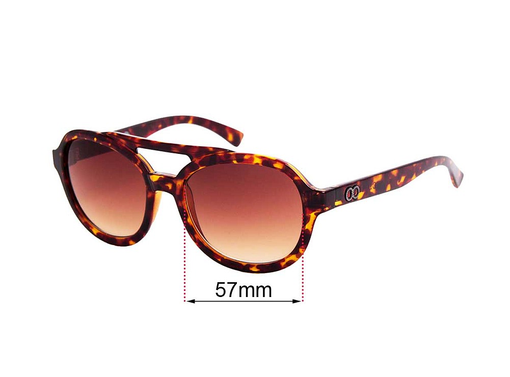 Sunglass Fix Lentes de Repuesto para Childe Secret - 57mm Wide Sunglass Fix Lentes de Repuesto para Childe Secret - 57mm Wide