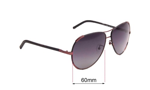 Sunglass Fix Replacement Lenses for Chloe CE 100SL - 60mm Wide 