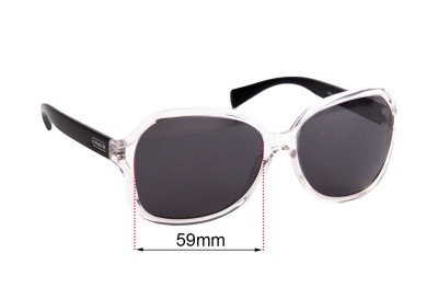 Coach HC8088 Selma Replacement Lenses 59mm wide 