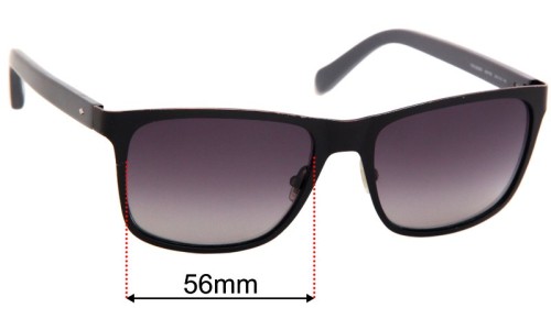 Sunglass Fix Replacement Lenses for Fossil FOS 2039/S - 56mm Wide 
