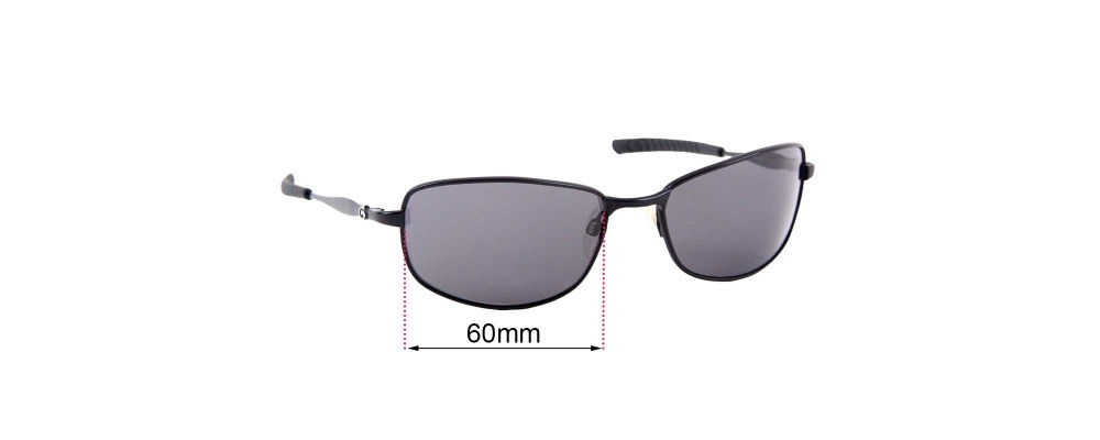 Sunglass Fix Replacement Lenses for Gargoyles Cyclone - 60mm Wide