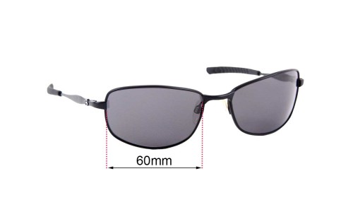 Sunglass Fix Replacement Lenses for Gargoyles Cyclone - 60mm Wide 