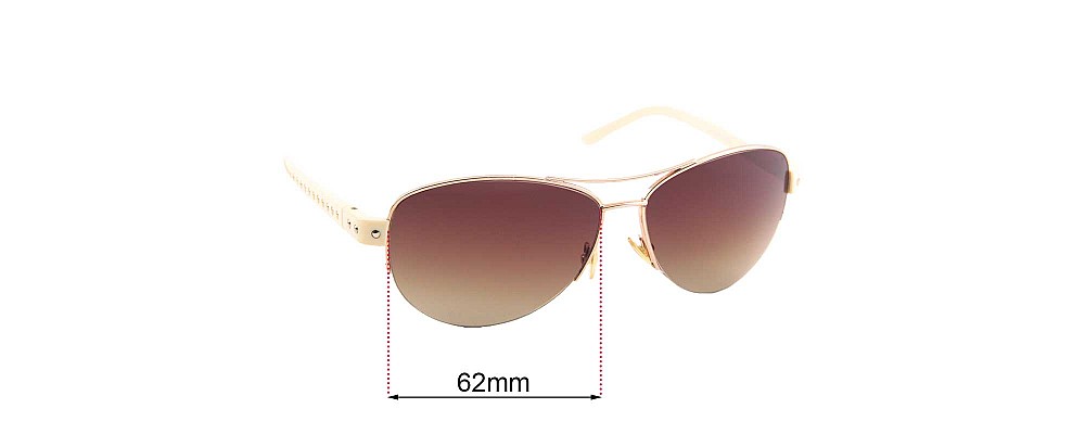 Sunglass Fix Replacement Lenses for Jimmy Choo Cher-S - 62mm wide