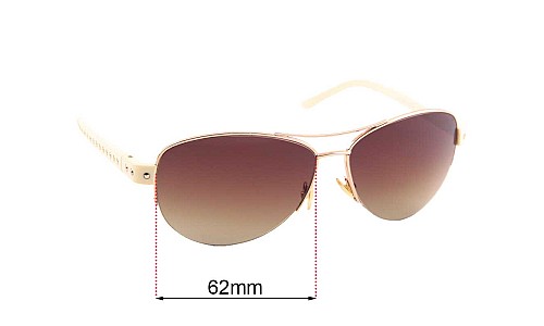 Sunglass Fix Replacement Lenses for Jimmy Choo Cher/S - 62mm Wide 