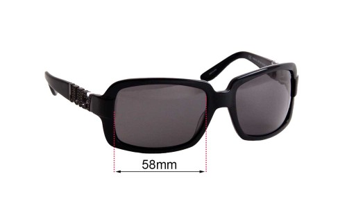 Sunglass Fix Replacement Lenses for Juicy Couture Fancy/S - 58mm Wide Sunglass Fix Replacement Lenses for Juicy Couture Fancy/S - 58mm Wide