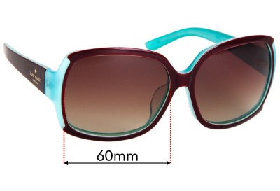 Kate Spade Cila/F/S Replacement Lenses 60mm wide 