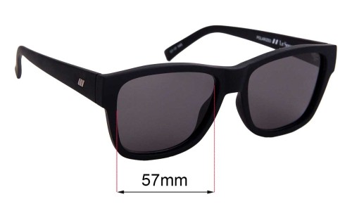 Sunglass Fix Replacement Lenses for Le Specs The Force - 57mm Wide 