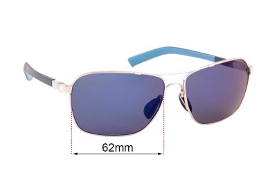 Sunglass Fix Replacement Lenses for Maui Jim MJ326 Freight Trains - 62mm wide 