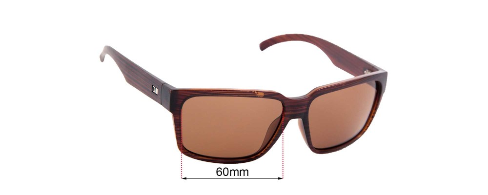 Sunglass Fix Replacement Lenses for Otis The Double - 60mm Wide