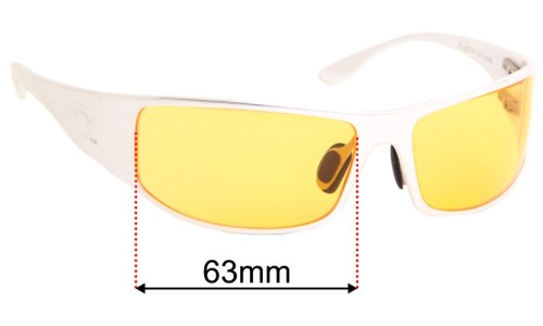 Sunglass Fix Replacement Lenses for Outlaw Eyewear  Fugitive - 64mm Wide 