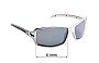 Sunglass Fix Replacement Lenses for Oxydo Warm Up - 61mm Wide 