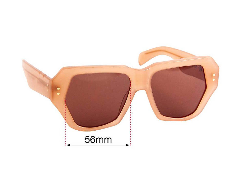 Sunglass Fix Lentes de Repuesto para Pared Bec + Bridge Big Mamma - 56mm Wide Sunglass Fix Lentes de Repuesto para Pared Bec + Bridge Big Mamma - 56mm Wide