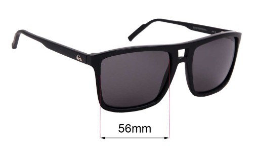 Sunglass Fix Replacement Lenses for Quiksilver Brigade - 56mm Wide 