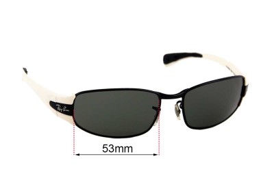 Ray Ban RJ9522S Replacement Lenses 53mm wide 