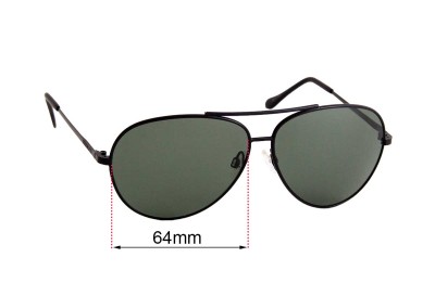 Sunglass Fix Replacement Lenses for Serengeti Large Aviator 5222 - 64mm wide 