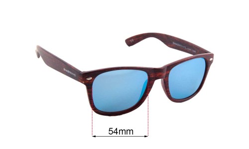 Sunglass Fix Replacement Lenses for Shady Rays C-5080 - 54mm Wide 