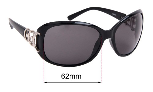 Sunglass Fix Replacement Lenses for Spotters Sophia - 62mm Wide 