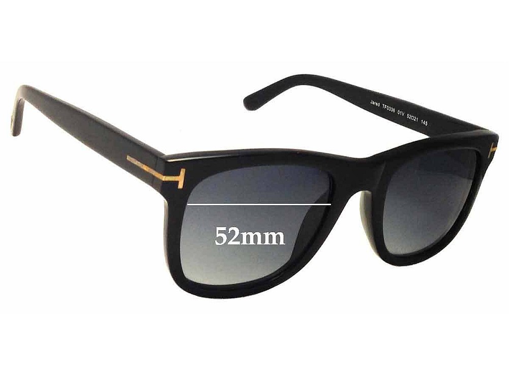 Sunglass Fix Replacement Lenses for Tom Ford Jared TF331 - 52mm Wide Sunglass Fix Replacement Lenses for Tom Ford Jared TF331 - 52mm Wide